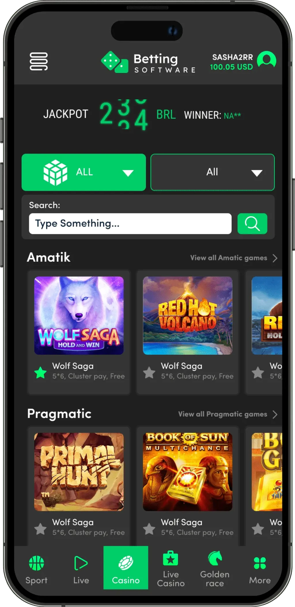 High five design - mobile view