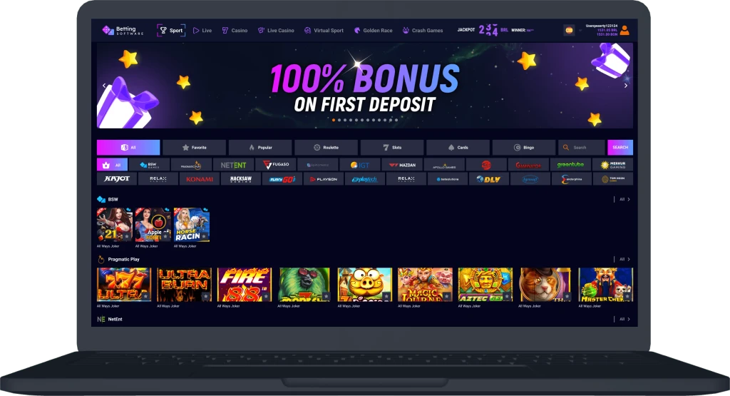 Cyber Bet design - desktop view