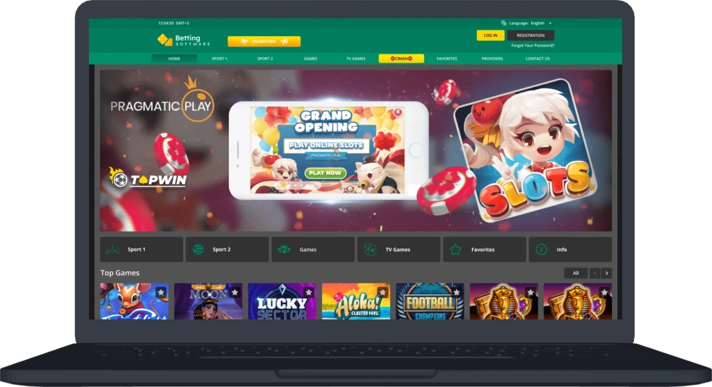 Top Bet design - desktop view