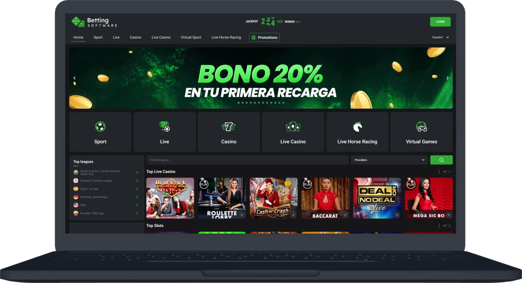 Big Cash design - desktop view